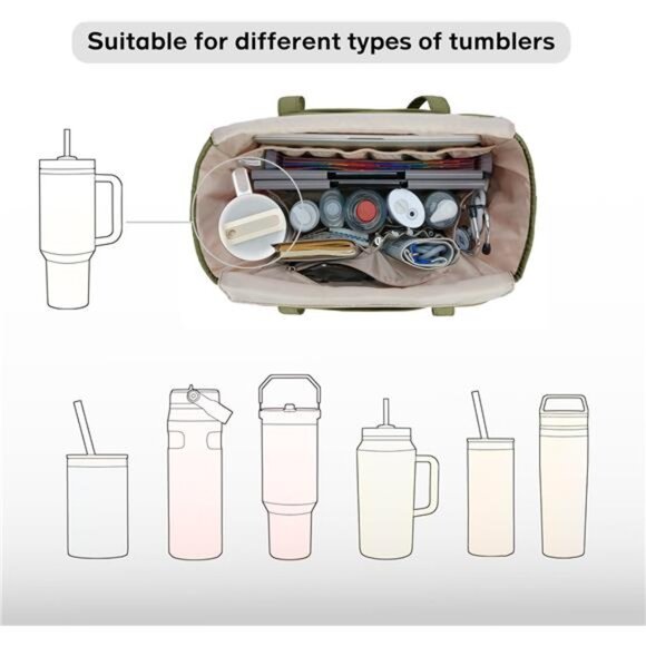 Tote Bag for Women Green - Picture 2 of 6